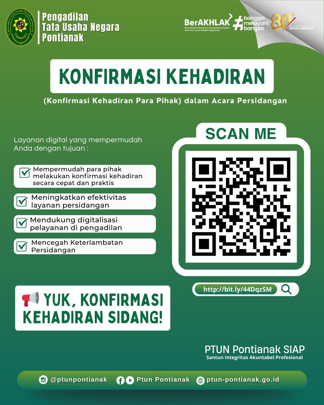 Inovasi Konfirmasi Kehadiran Sidang