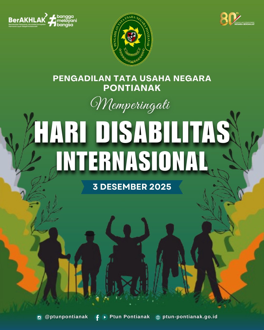 PTUN Pontianak Memperingati Hari Disabilitas Internasional 2025