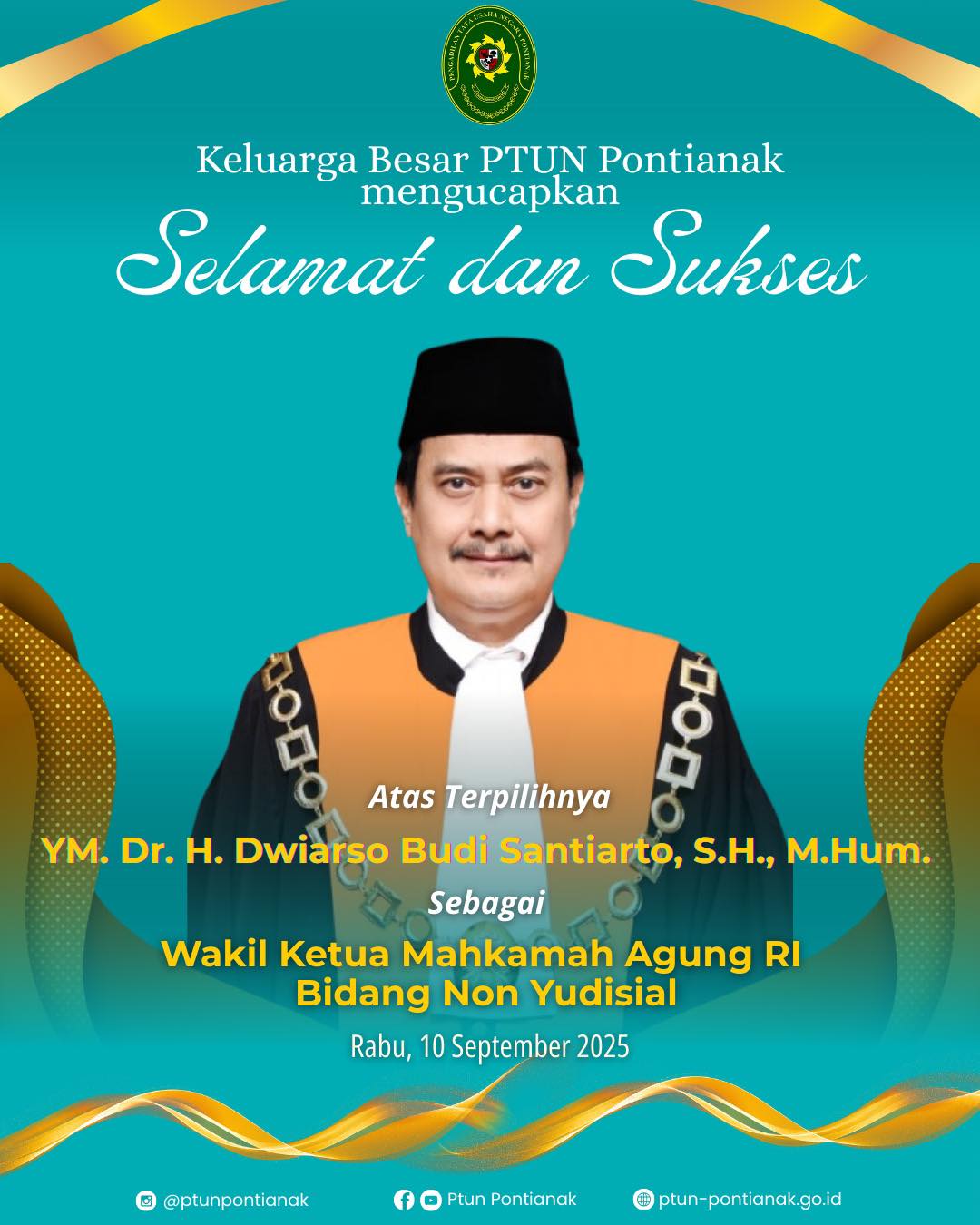 YM. Dr. H. Dwiarso Budi Santiarto, S.H., M.Hum.